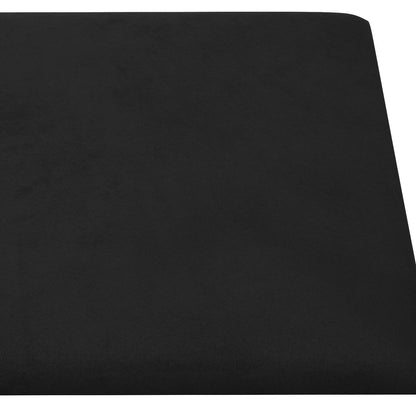Testiera da Parete 12 pcs Nero Velluto | homemem39