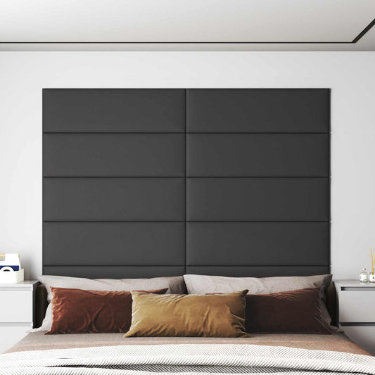 Testiera da Parete 12 pcs Grigio 90 x 30 cm Tessuto | homemem39