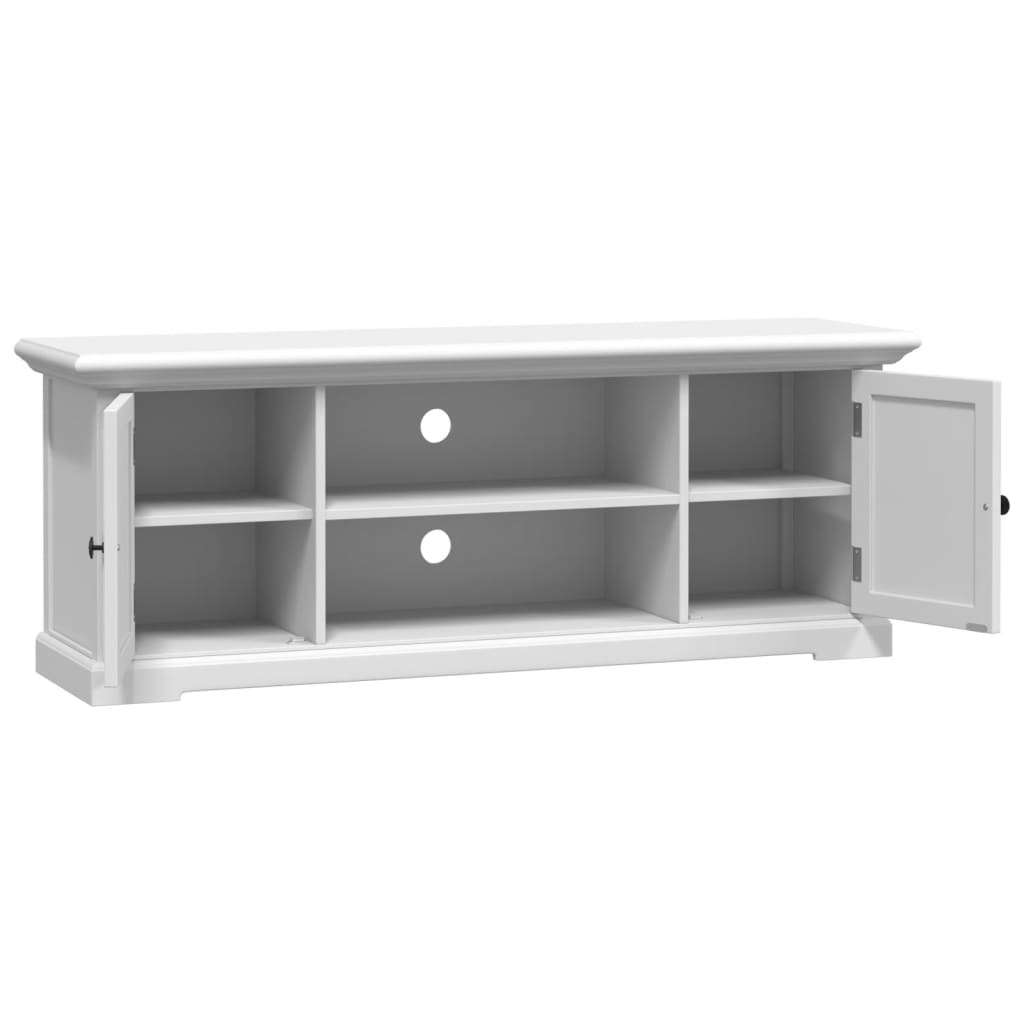 Mobile Porta TV Bianco 110x30x41 cm in Legno Multistrato - homemem39