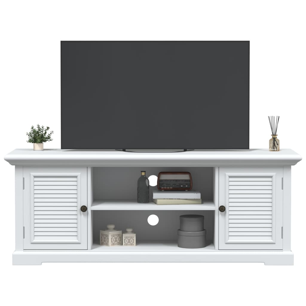 Mobile Porta TV Bianco 110x30x41 cm in Legno Multistrato - homemem39