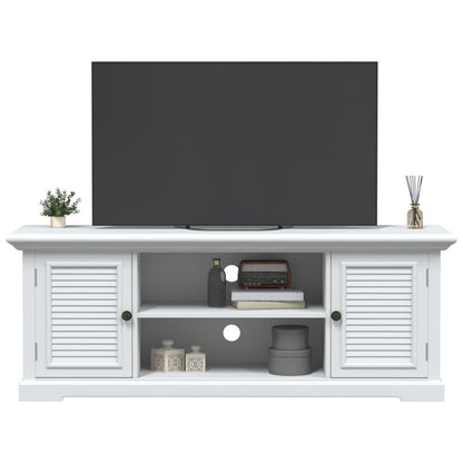 Mobile Porta TV Bianco 110x30x41 cm in Legno Multistrato - homemem39