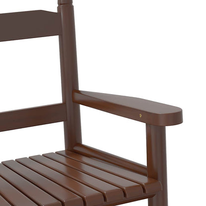 Sedia a Dondolo per Bambini Marrone in Legno Massello di Pioppo | homemem39