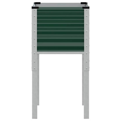 Fioriera da giardino verde 45x45x88 cm in acciaio