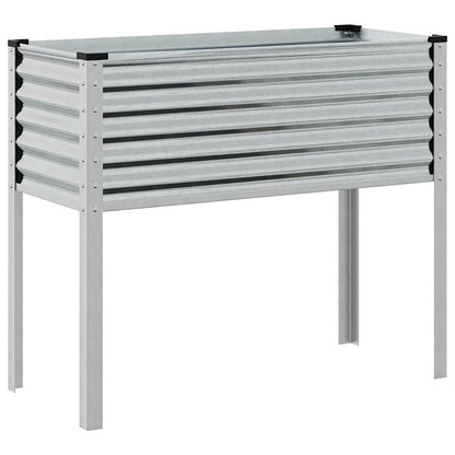 Fioriera da giardino 100x45x90 cm in acciaio zincato