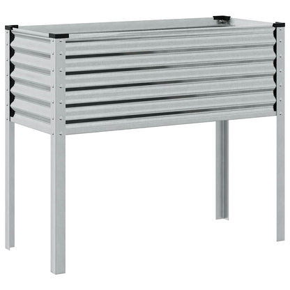 Fioriera da giardino 100x45x90 cm in acciaio zincato