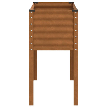 Fioriera da giardino 100x45x90 cm in acciaio corten