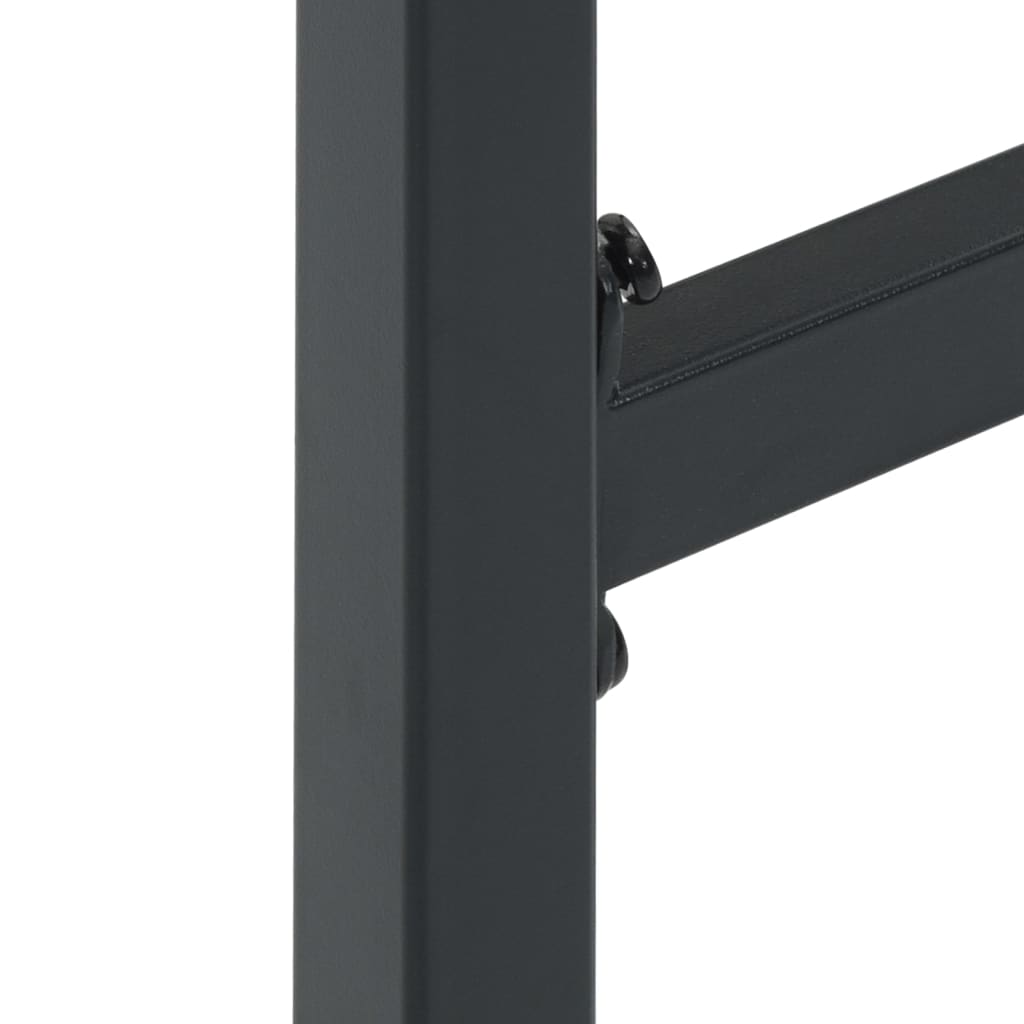 Sgabelli da Bar 4pz Neri 38x38x80 cm Acciaio Verniciato Polvere - homemem39