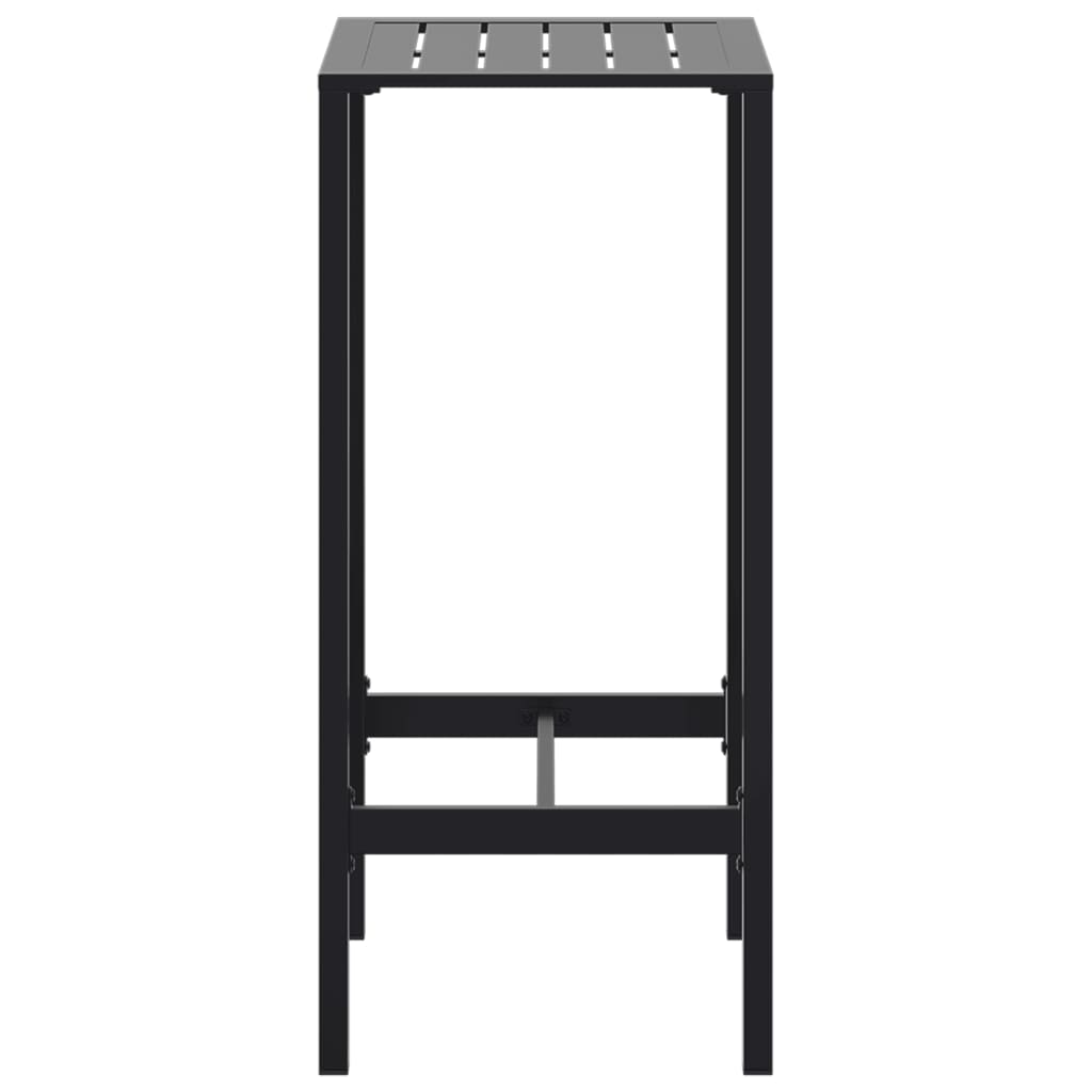 Tavolo da Bar Nero 50x50x110 cm in Acciaio Verniciato a Polvere | homemem39
