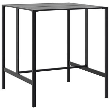 Tavolo da Bar Nero 100x100x110 cm Acciaio Verniciato a Polvere | homemem39