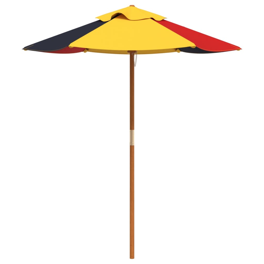 Tavolo Picnic per 4 Bambini con Ombrellone Rotondo Legno Abete | homemem39