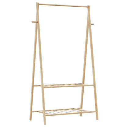 Appendiabiti con Ripiani 96x45,5x150,5 cm in Bambù