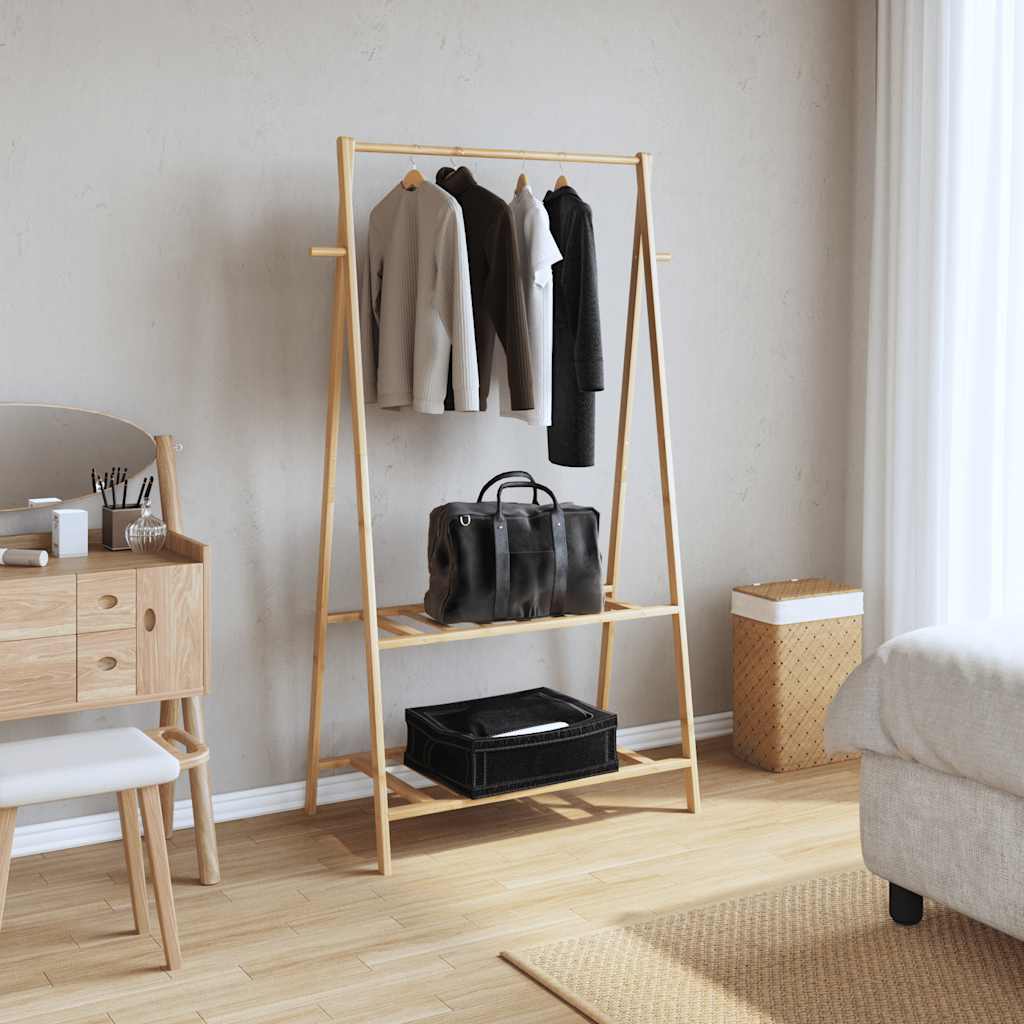Appendiabiti con Ripiani 96x45,5x150,5 cm in Bambù | homemem39