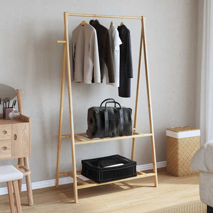 Appendiabiti con Ripiani 96x45,5x150,5 cm in Bambù | homemem39