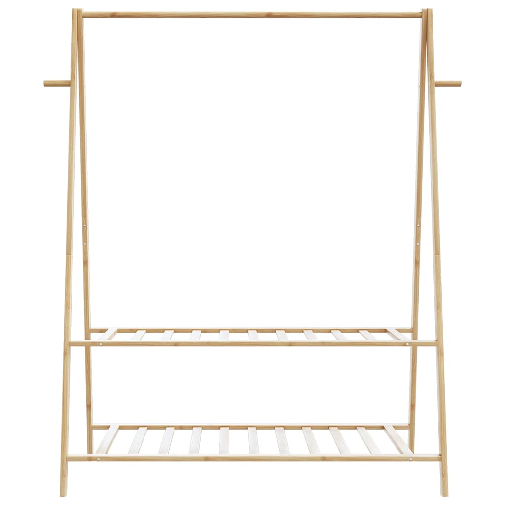 Appendiabiti con Ripiani 132x45,5x150,5 cm in Bambù