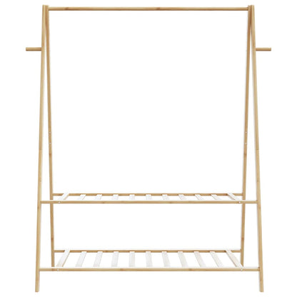 Appendiabiti con Ripiani 132x45,5x150,5 cm in Bambù
