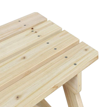 Tavolo da Picnic per 4 Bambini con Foro Ombrellone Legno Abete | homemem39