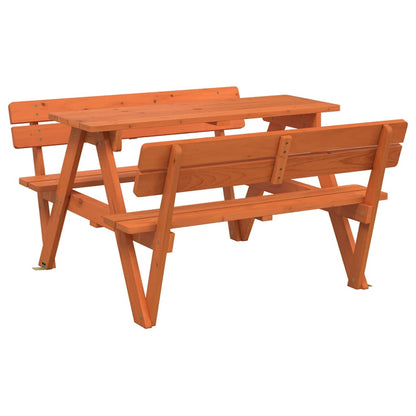 Tavolo da Picnic per 4 Bambini con Foro Ombrellone Legno Abete | homemem39