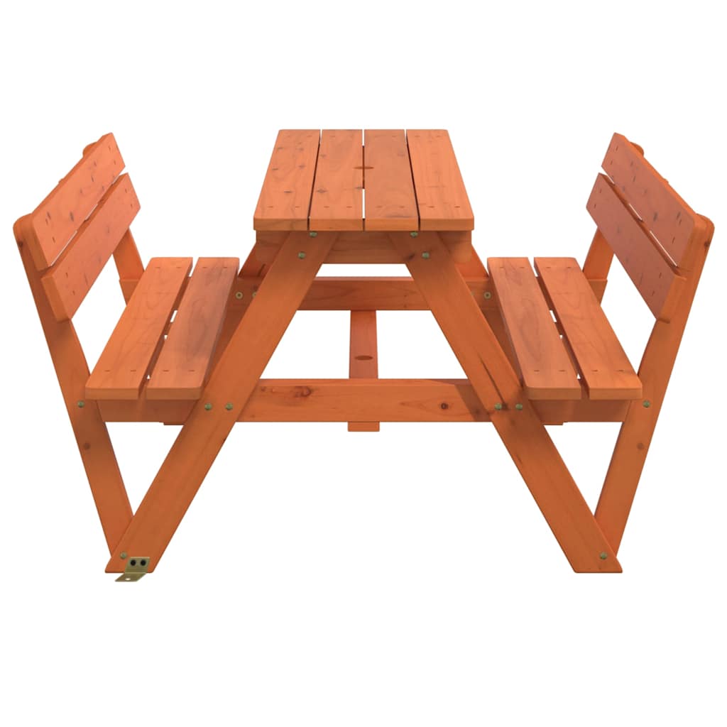 Tavolo da Picnic per 4 Bambini con Foro Ombrellone Legno Abete | homemem39