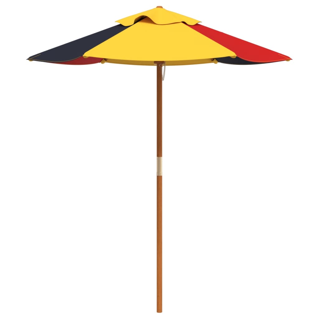 Ombrellone da Giardino per Bambini con Palo in Legno Ø120x140cm | homemem39