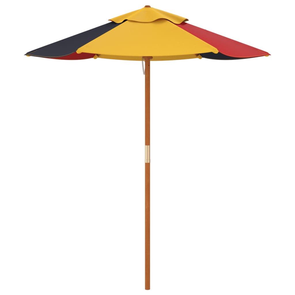 Ombrellone da Giardino per Bambini con Palo in Legno Ø120x140cm | homemem39