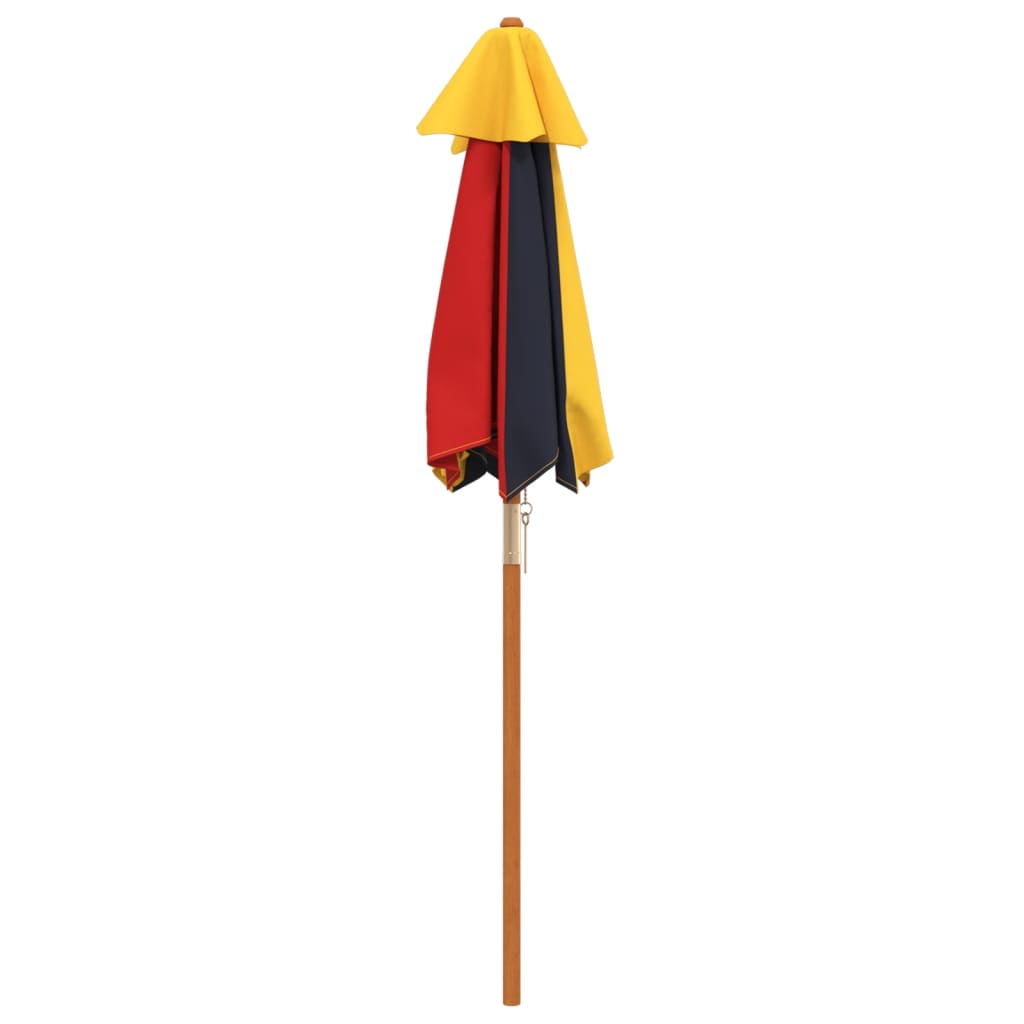 Ombrellone da Giardino per Bambini con Palo in Legno Ø120x140cm | homemem39