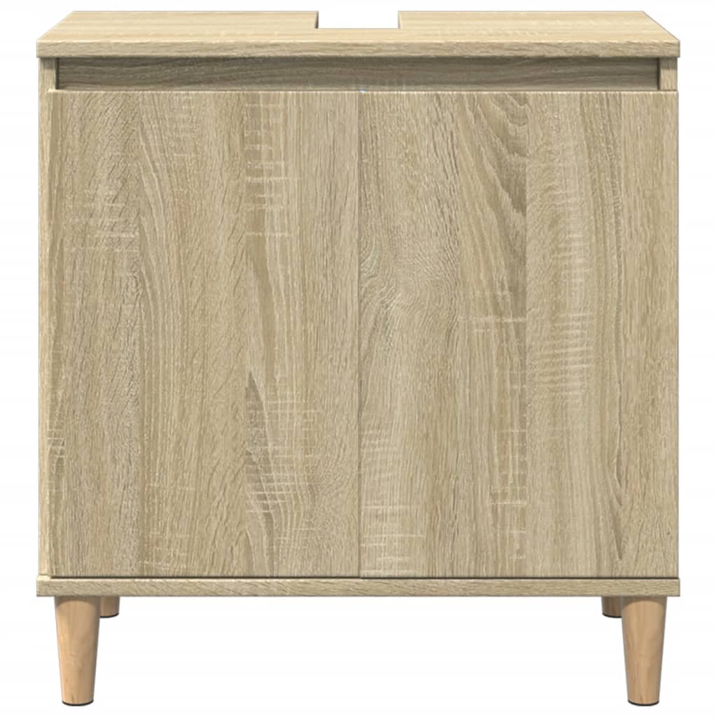 Mobile Lavabo Rovere Sonoma 58x33x60 cm in Legno Multistrato