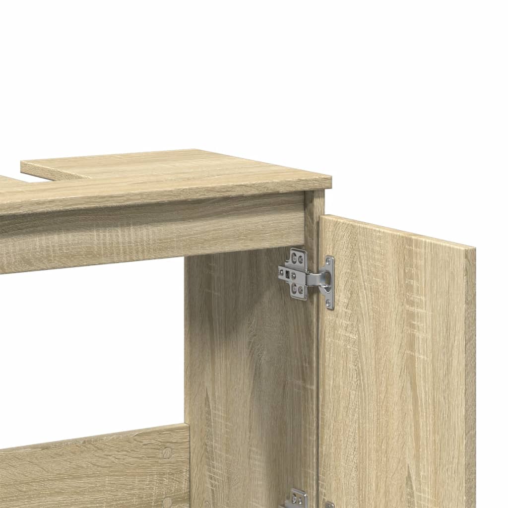 Mobile Lavabo Rovere Sonoma 58x33x60 cm in Legno Multistrato