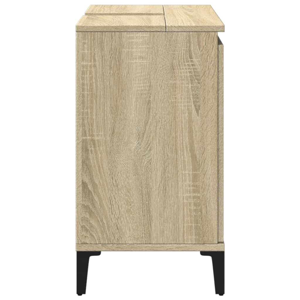 Mobile Lavabo Rovere Sonoma 58x33x60 cm in Legno Multistrato