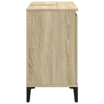 Mobile Lavabo Rovere Sonoma 58x33x60 cm in Legno Multistrato