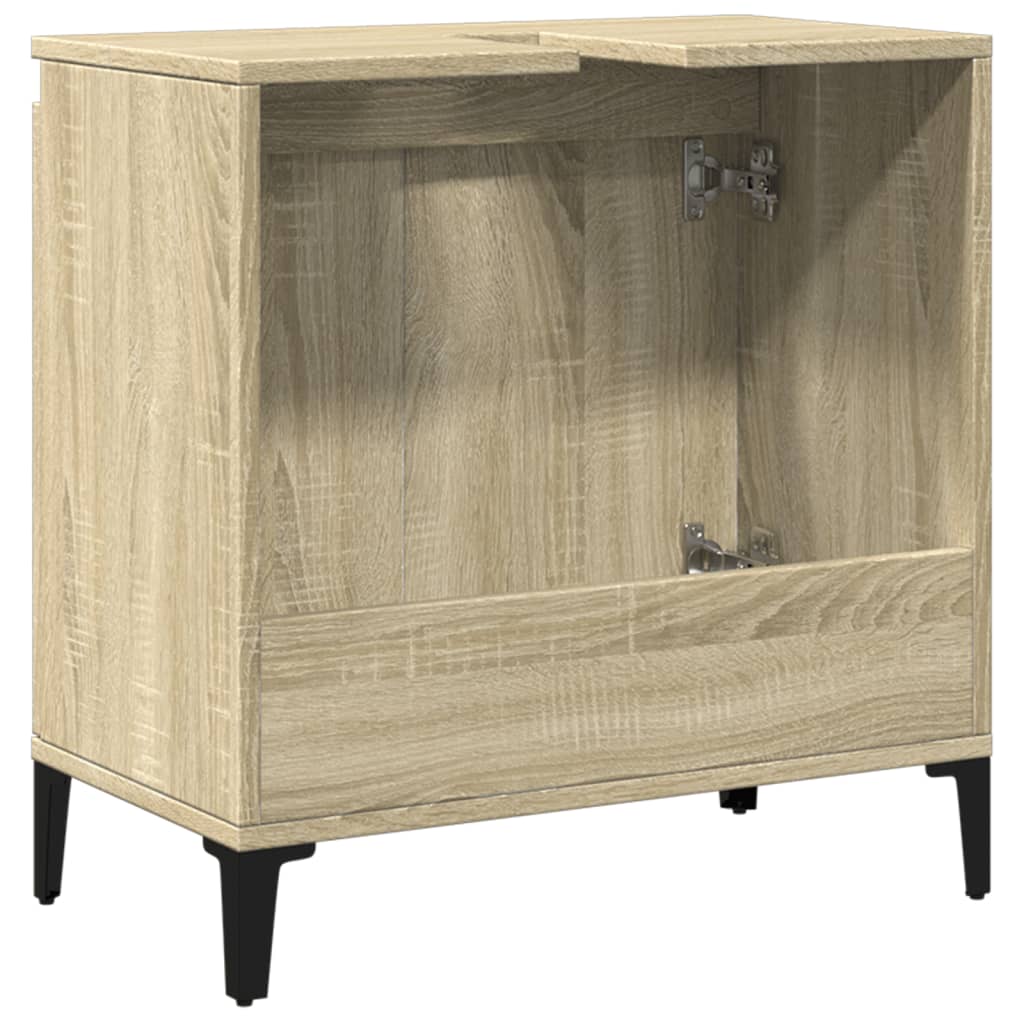 Mobile Lavabo Rovere Sonoma 58x33x60 cm in Legno Multistrato