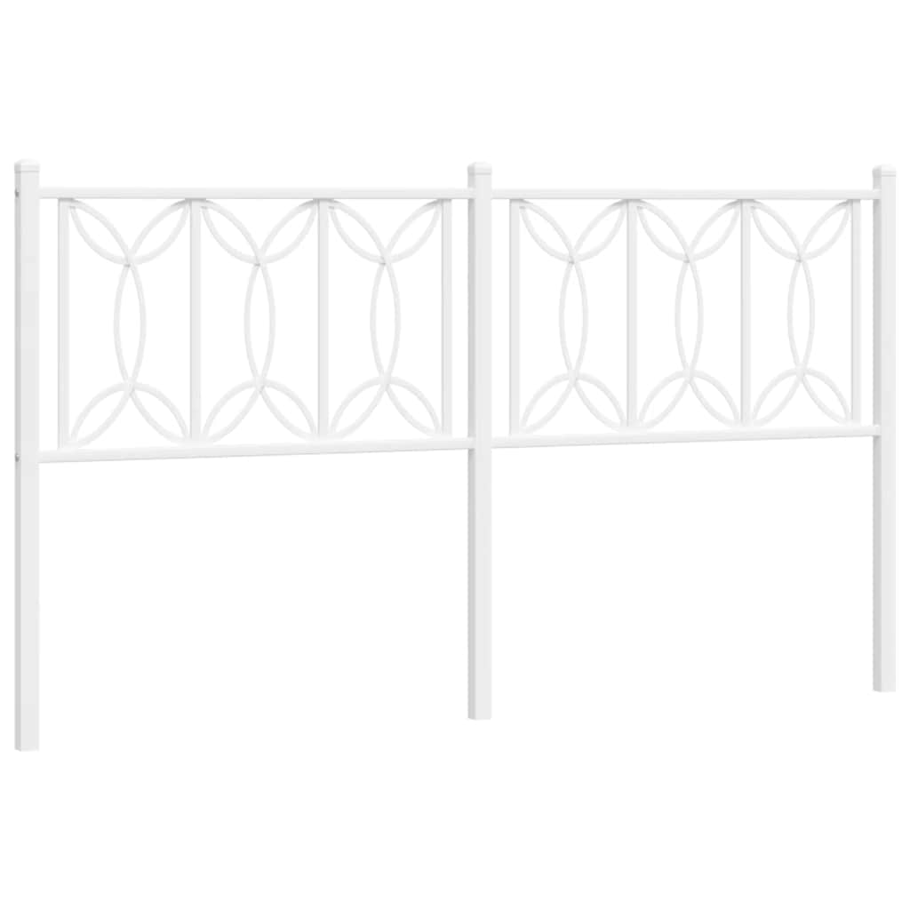 Testiera di Ricambio in Metallo Bianco 150 cm | homemem39