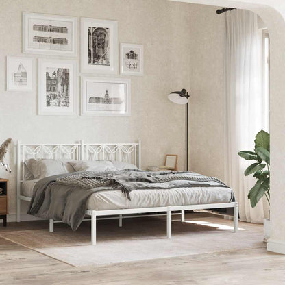 Testiera di Ricambio in Metallo Bianco 150 cm | homemem39