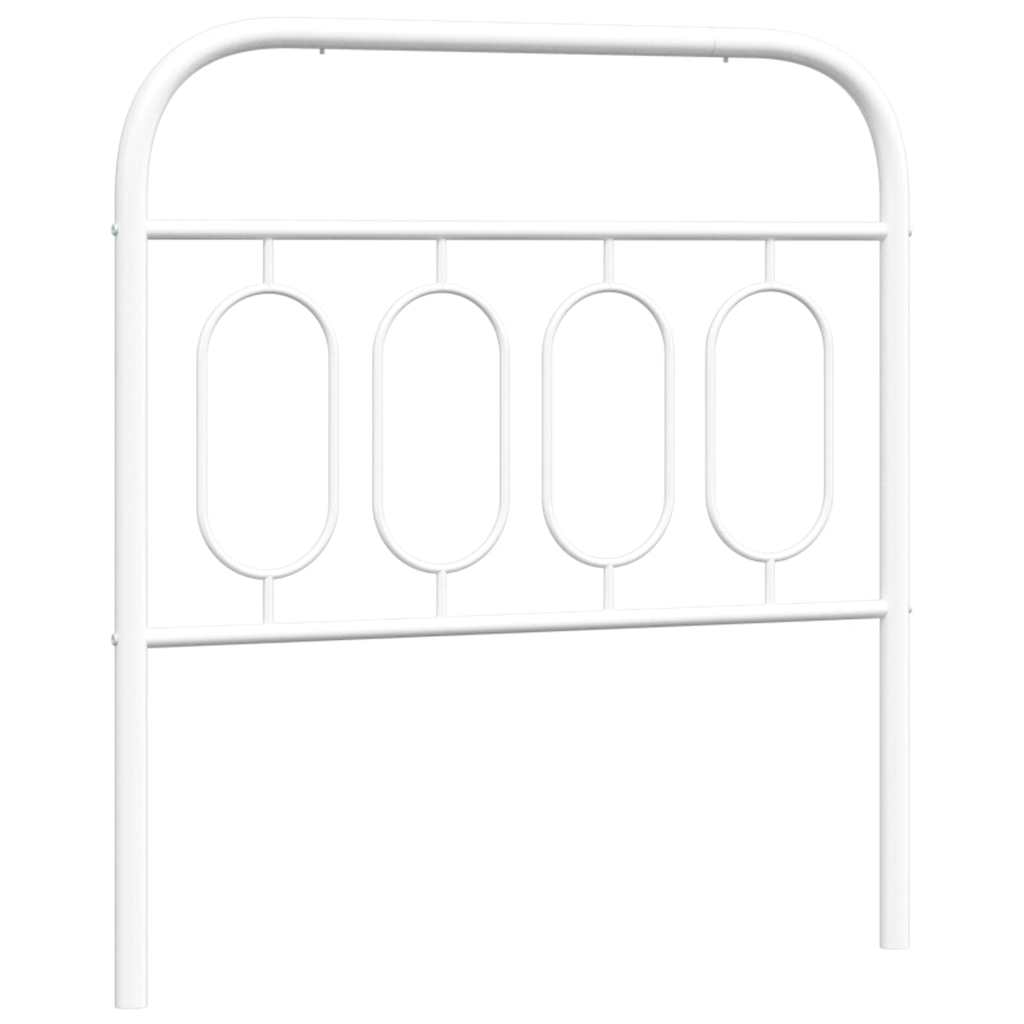Testiera di Ricambio in Metallo Bianco 90 cm | homemem39