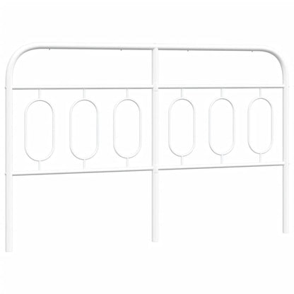 Testiera in Metallo Bianco 137 cm - homemem39