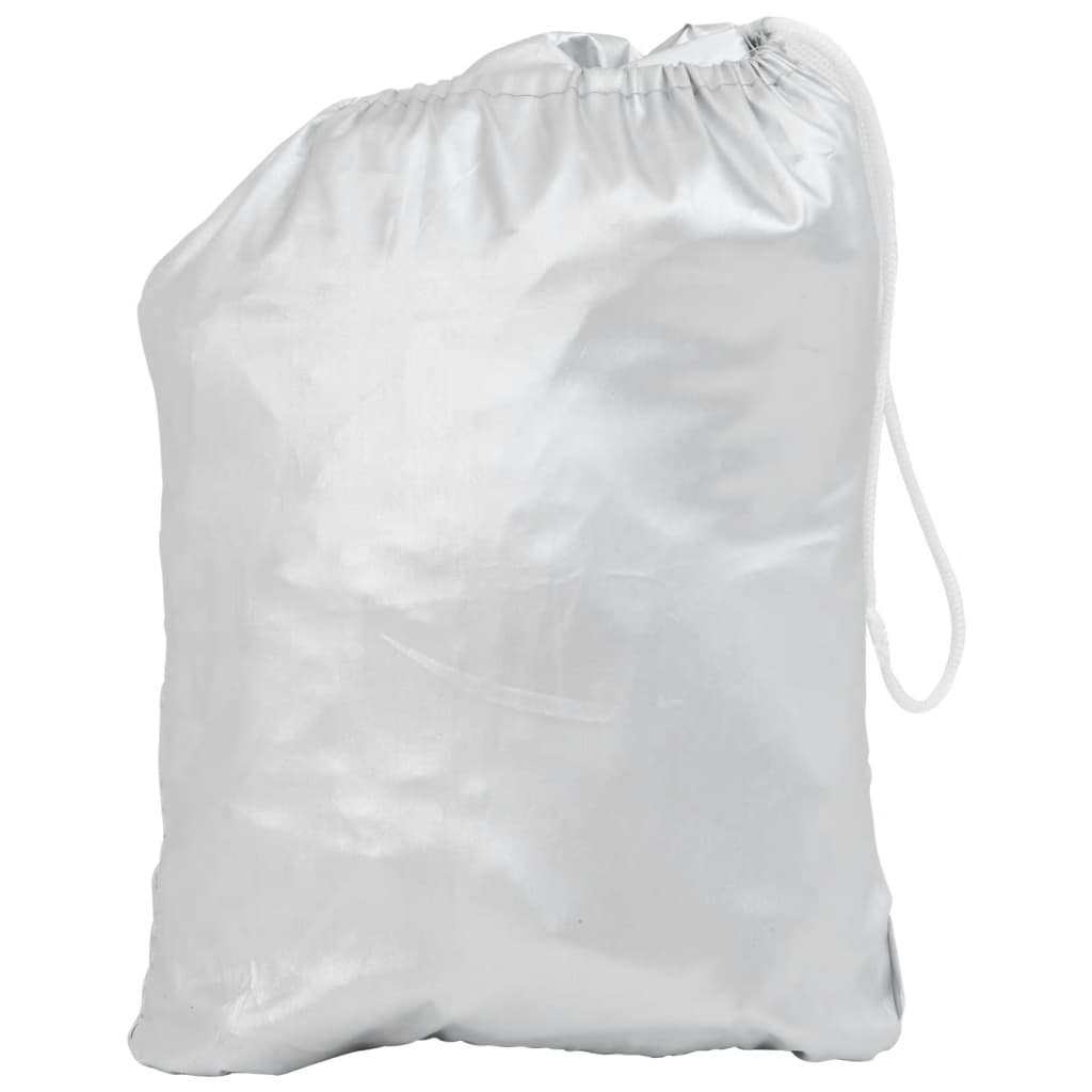 Mezza Copertura Auto con Ganci Argento L