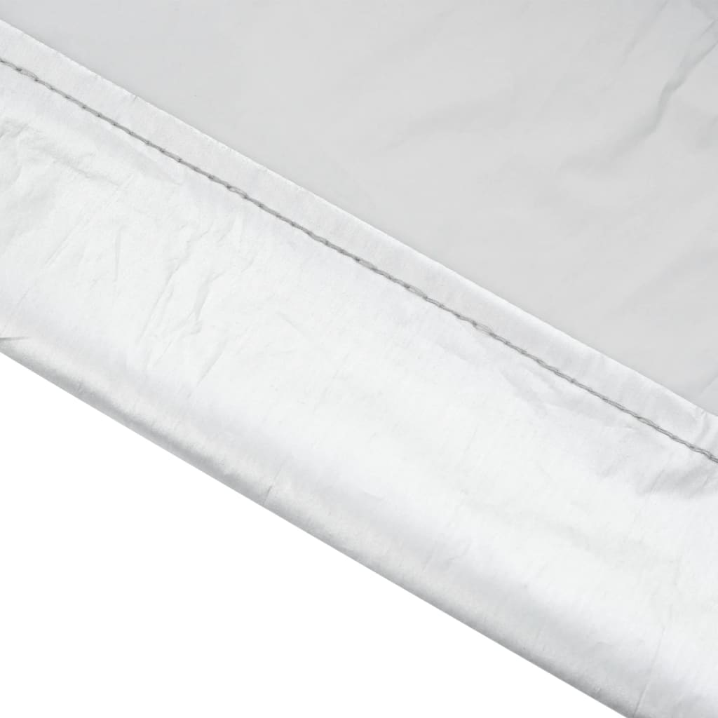 Mezza Copertura Auto con Ganci Argento L