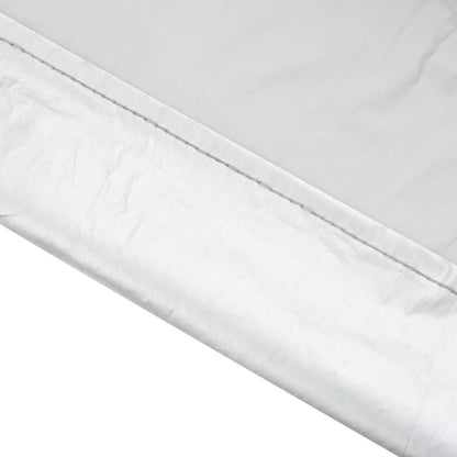 Mezza Copertura Auto con Ganci Argento L