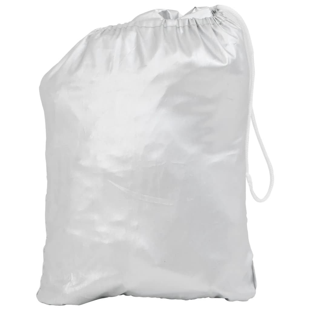 Mezza Copertura Auto con Ganci Argento XL