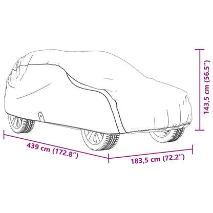 Copriauto per Fuoristrada Grigio Pieno M Tessuto non Tessuto | homemem39