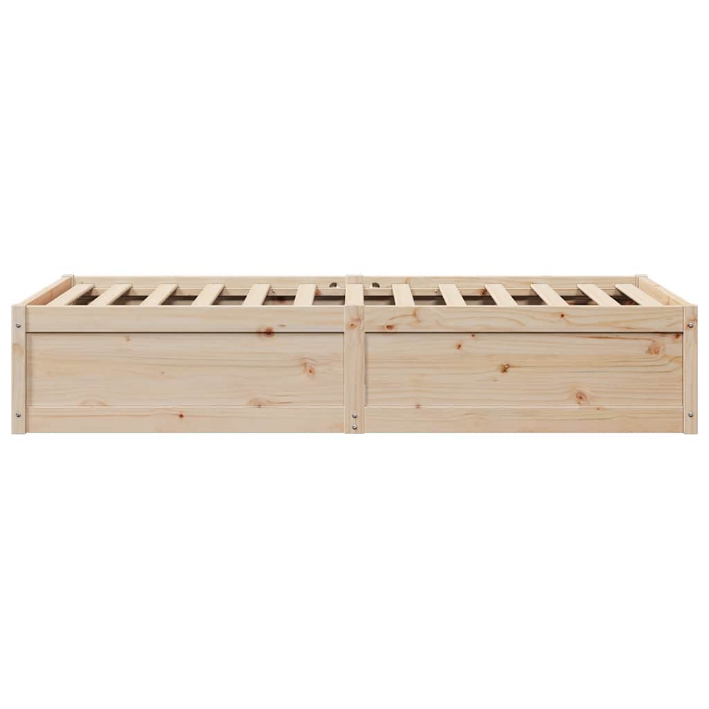 Letto senza Materasso 90x190 cm in Legno Massello di Pino | homemem39