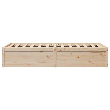 Letto senza Materasso 90x190 cm in Legno Massello di Pino | homemem39