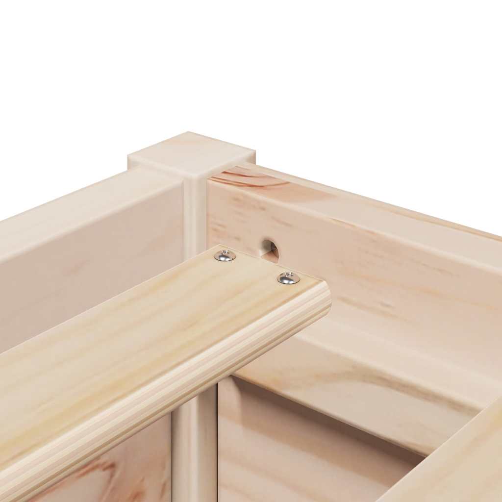 Letto senza Materasso 90x190 cm in Legno Massello di Pino | homemem39