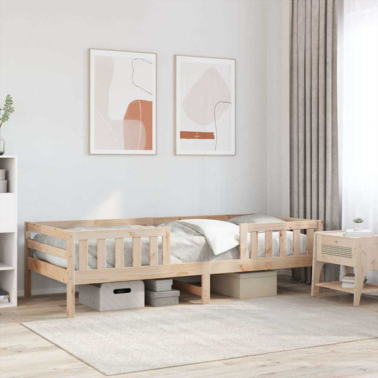 Letto senza Materasso 90x200 cm in Legno Massello di Pino | homemem39