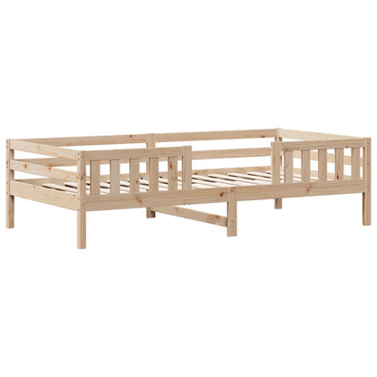 Giroletto senza Materasso 80x200 cm in Legno Massello Pino - homemem39