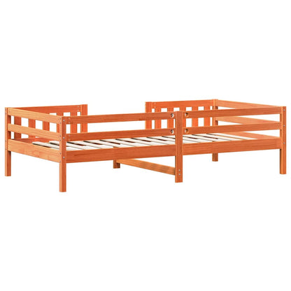 Letto senza Materasso Marrone Cera 80x200 cm Legno di Pino | homemem39