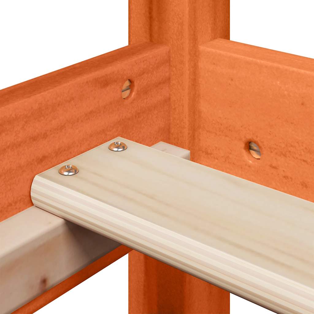 Letto senza Materasso Marrone Cera 80x200 cm Legno di Pino | homemem39