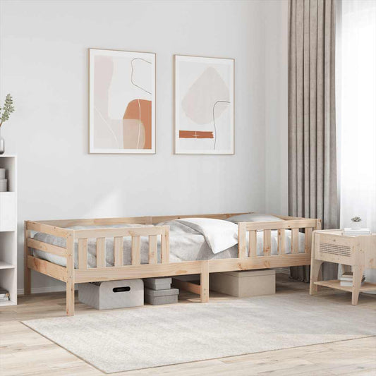 Letto senza Materasso 90x190 cm in Legno Massello di Pino | homemem39