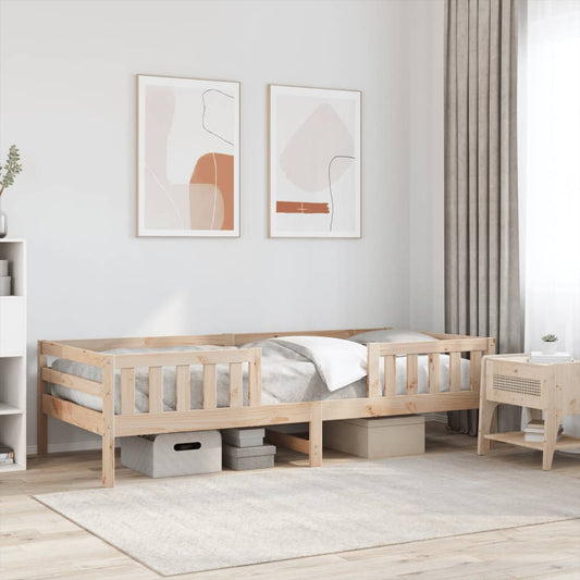Letto senza Materasso 90x190 cm in Legno Massello di Pino - homemem39