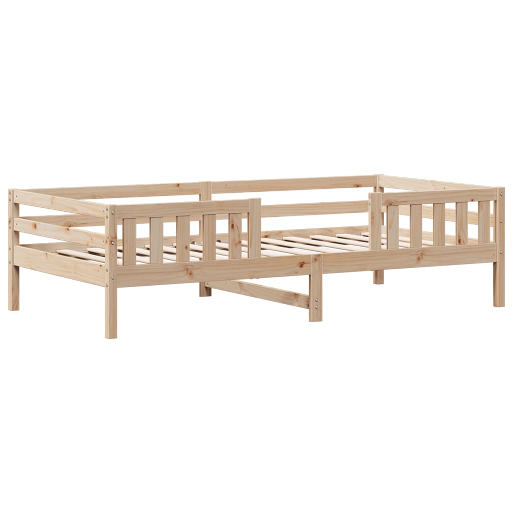 Letto senza Materasso 75x190 cm in Legno Massello Pino - homemem39