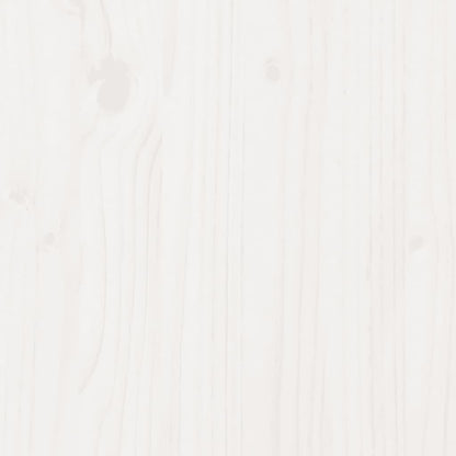 Fioriera da Giardino Bianca 40x40x50 cm Legno Massello di Pino
